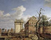 Construction of the Arc de Triomphe Jan van der Heyden